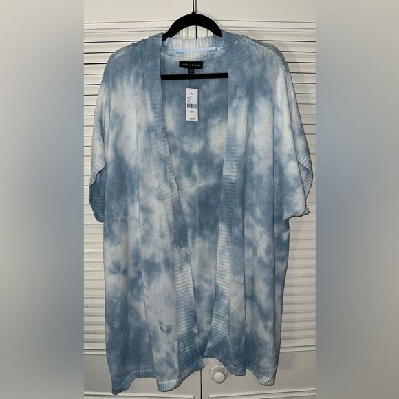 Lane Bryant Sweaters - Lane Bryant Tie‎ Dye Knit Dolman Sleeve Open Cardigan Size 18/20 *FLAW*